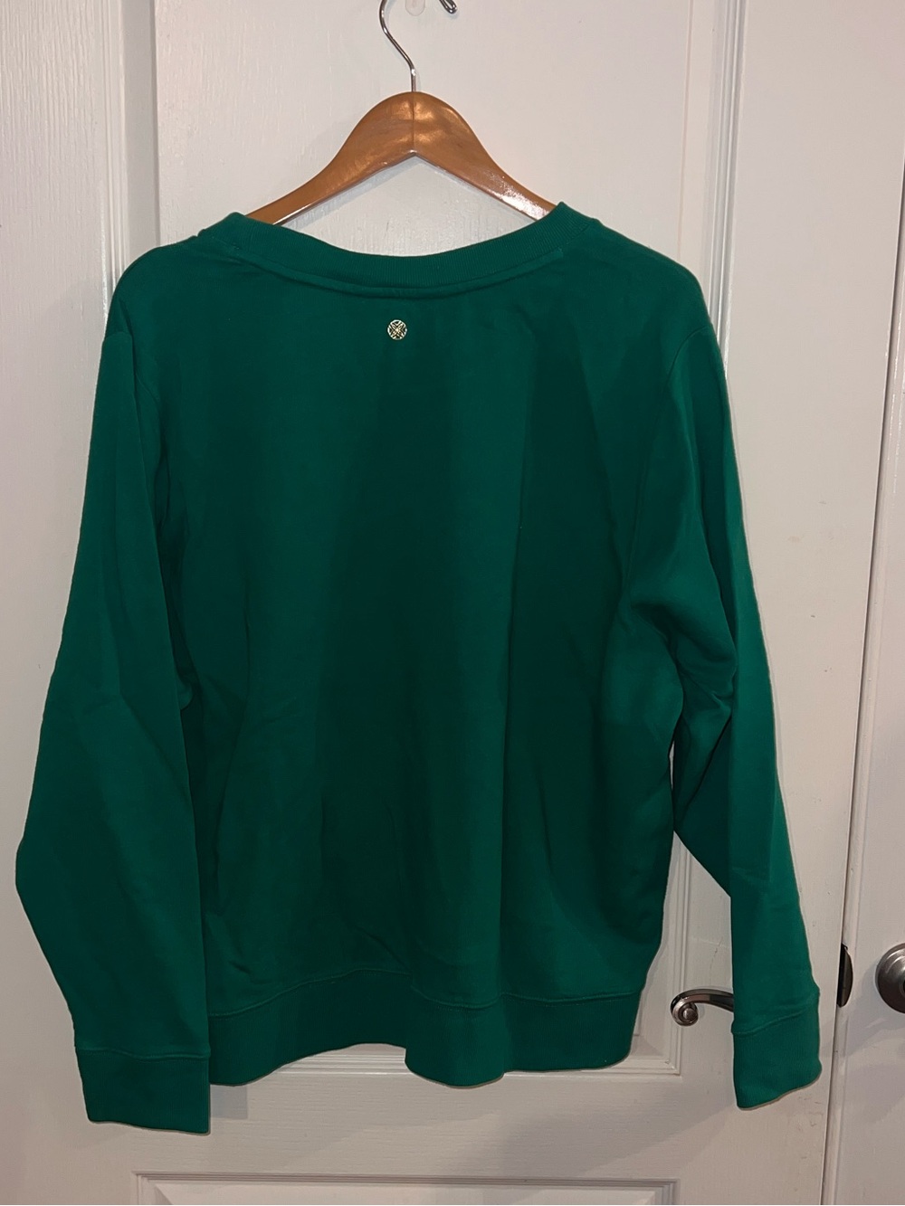 🌴NWT Lilly Pulitzer XLARGE Ballad LS Sweatshirt Fiddle Leaf Green Palm Trees - Picture 3 of 5